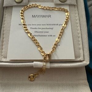 24K Gold Plated Bracelet by‎ Mayamar NWT